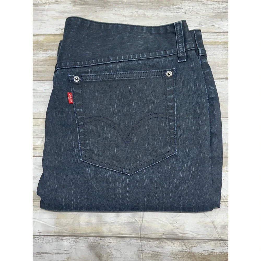 Levis Side Slit‎ Denim Pencil Skirt Dark Wash Y2K style Womens 14W EUC